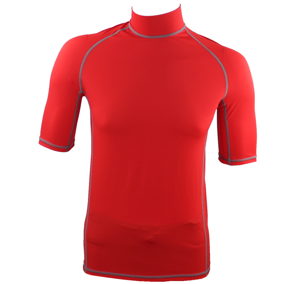 210 Sgm NYLON UV 50+ KURZARM FÜR MÄNNER UND FRAUEN BLAU ROT WEIß FARBEN RASH GUARD